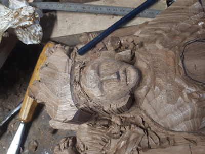 Sculpture vierge d'Arzacq